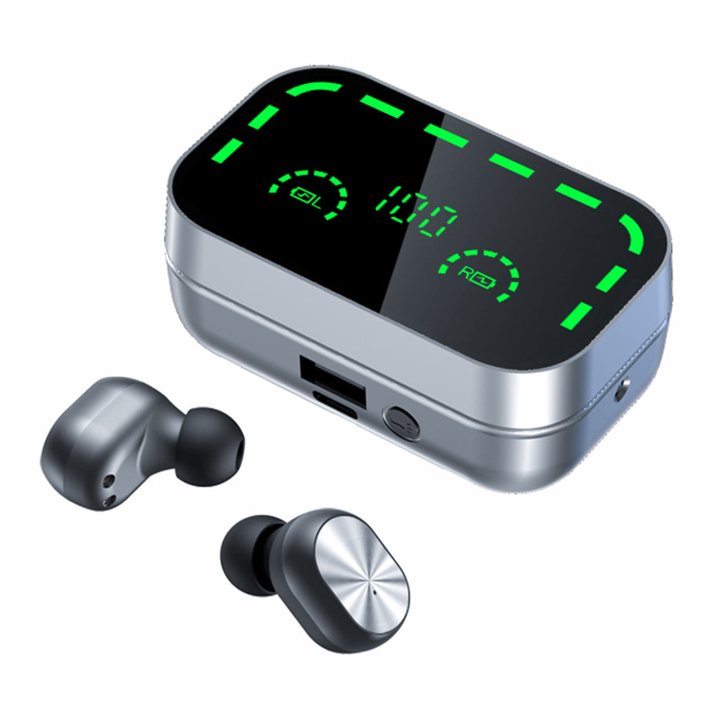 YD05 3 Modes Bluetooth 5.3 In-ear Earphone Power Bank Flashlight Noise Reduction Sports Headset with Digital Display Screen Charging Case YD05 3 Modes Bluetooth 5.3 In-ear Earphone Power Bank Flashlight Noise Reduction Sports Headset with Digital Display Screen Charging Case